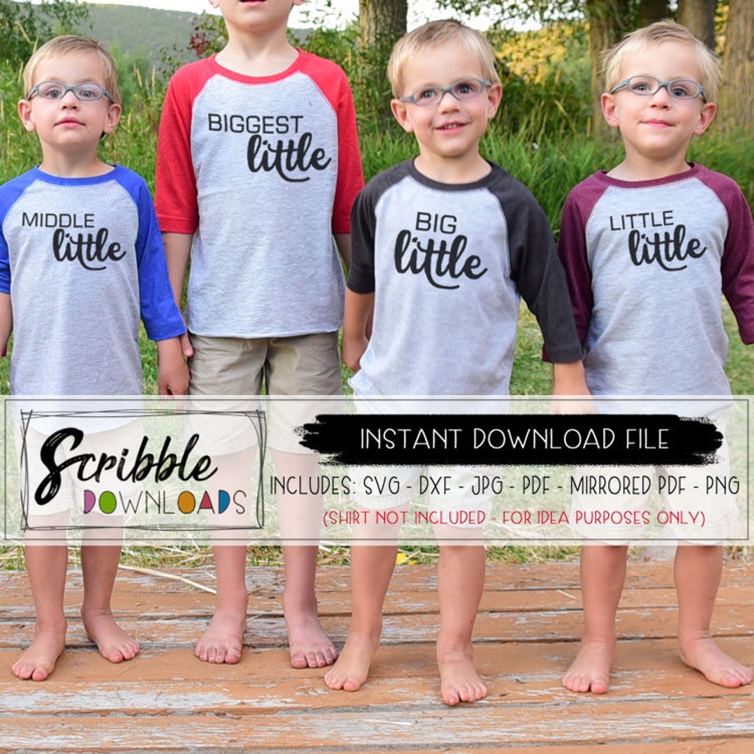 Sibling Svg Sibling Rivalry SVG - Big Middle Little Shirts SVG ...