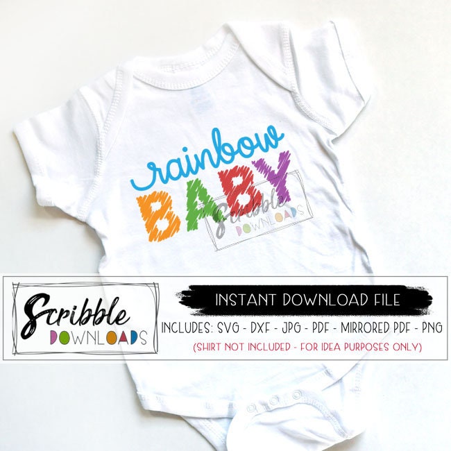 Download Rainbow Baby Svg Newborn Svg Baby Gift Svg Pregnancy Svg Etsy