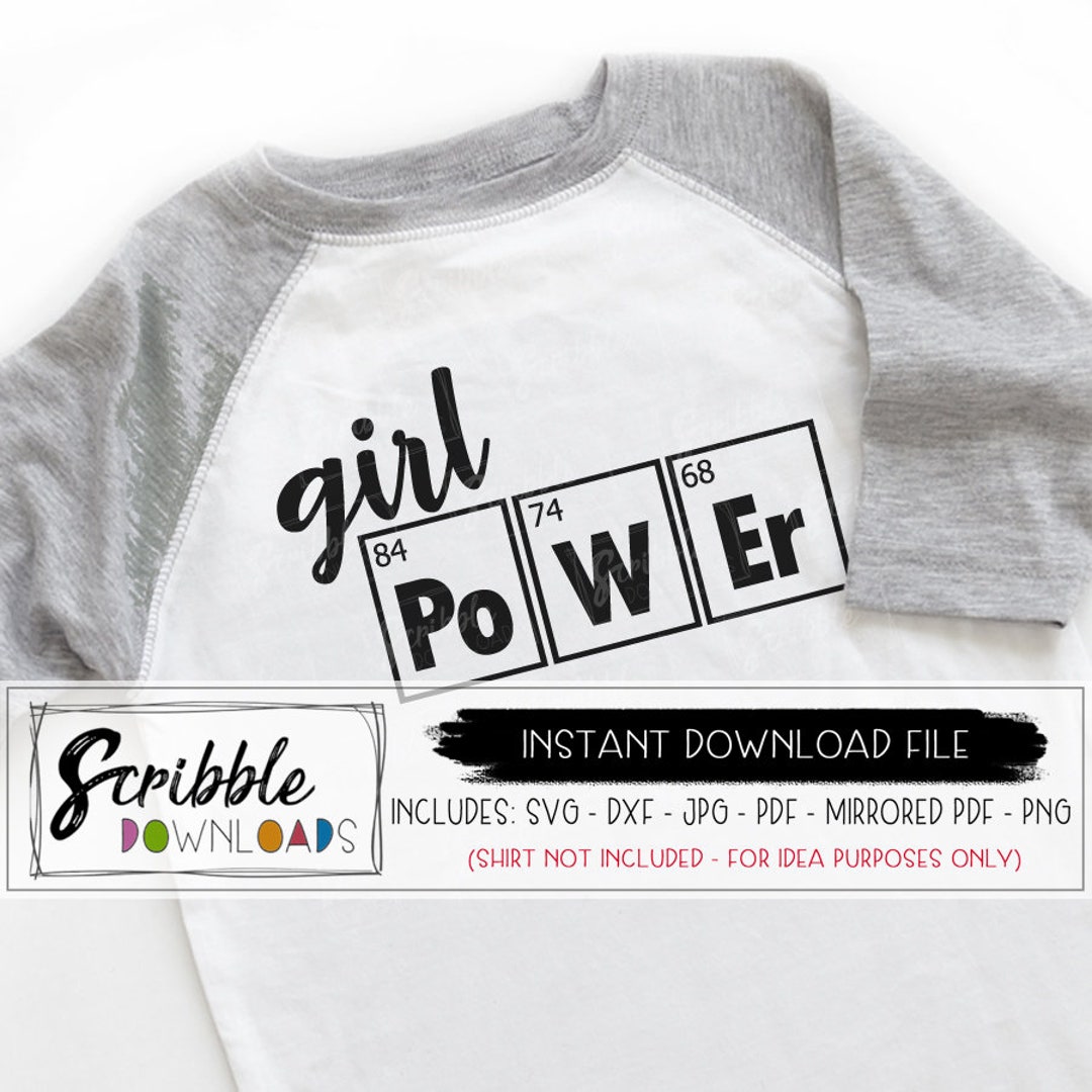 Girls Science SVG Girl Power Dxf Scientist Cricut Silhouette Svg