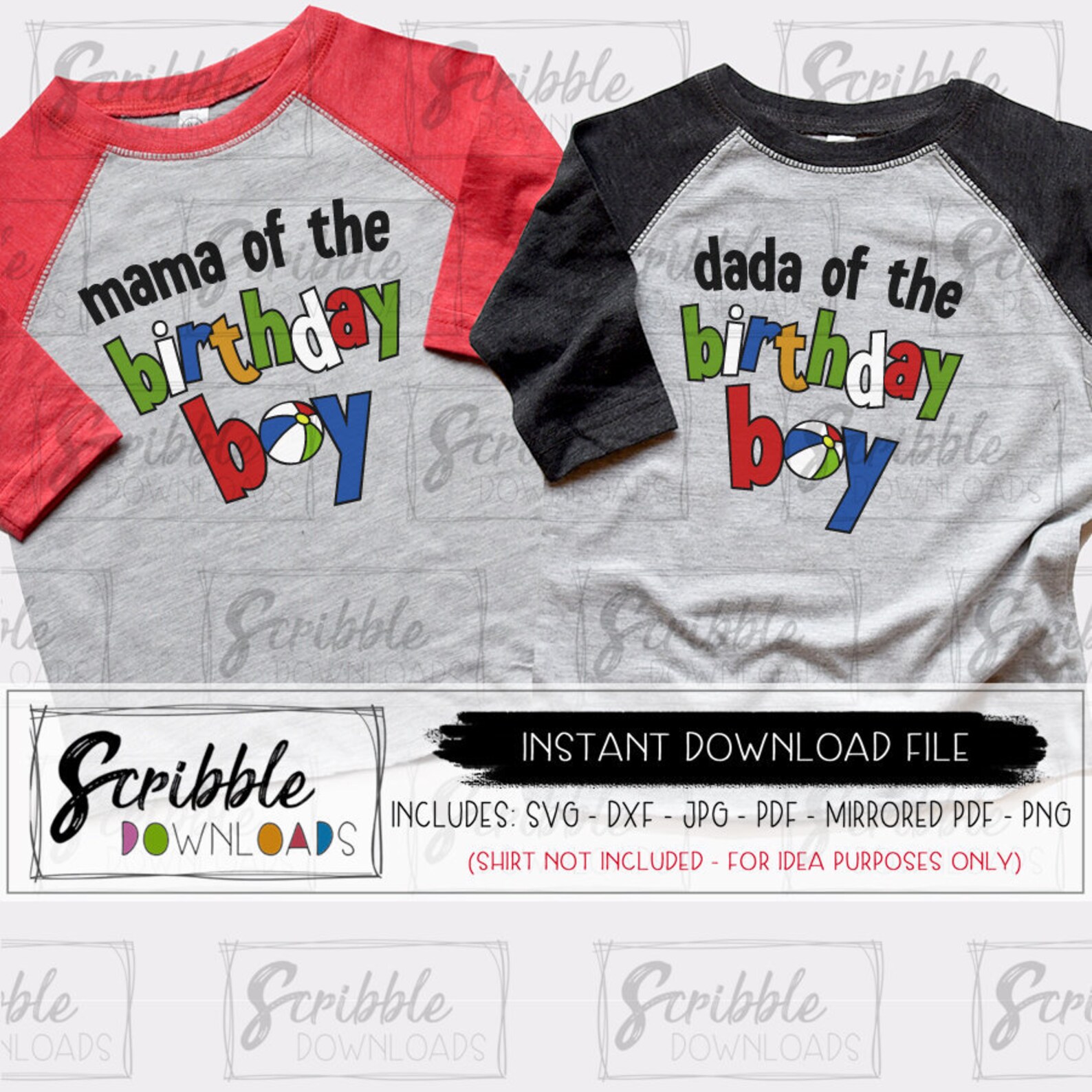 Beach Ball Birthday Svg Mom Dad Matching Swim Party Summer Cut - Etsy