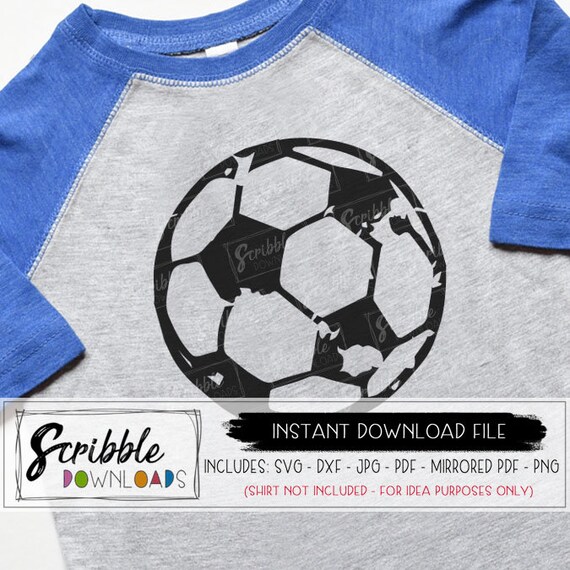 Soccer SVG distressed Soccer Ball Svg grunge old Game Day dxf Etsy