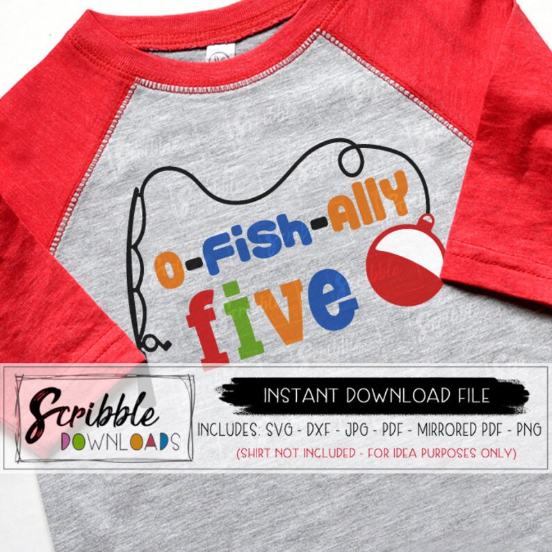 Download O FISH ALLY 5 svg five 5th fifth birthday fishing fish ...