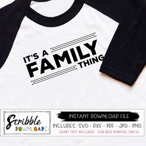 Es una cosa familiar SVG Primo dxf svg familia Reunión svg regalo a juego primo Primo tripulación imprimible archivo de corte lindo DIY camisa clipart digital