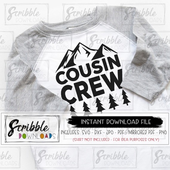 Download Cousins Svg Cousin Dxf Svg Family Reunion Cousins Make Best Friends Printable Vinyl Cut File Cousins Enough Said Diy Shirt Stencils Templates Drawing Drafting