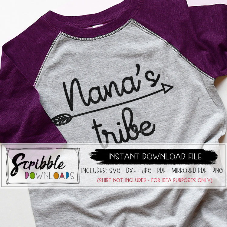 Download Nanas tribe svg grandma svg nana shirt dxf SVG Family ...