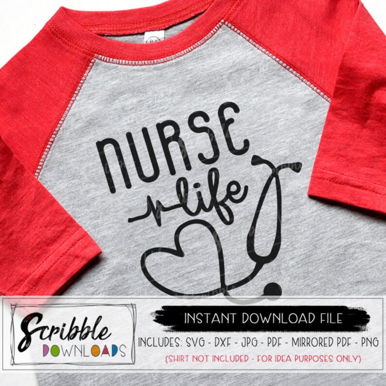 Download Nurse life svg RN nursing svg nurse shirt iron on svg CNA ...