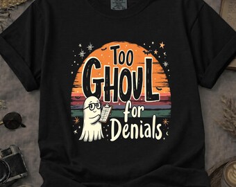 Comfort Colors Ghost Medical Billing Halloween Shirt, Spooky Work Outfit Tee