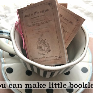 Alice in Wonderland Vintage Booklet Instant Digital Download