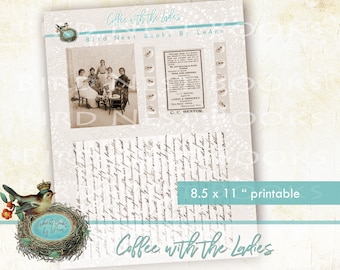 Coffee With the Ladies Digital Download with Free Tutorial