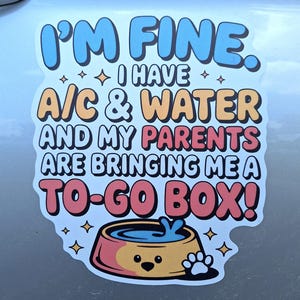 My Dog Is Safe Car Magnet Personalized Pet Safety Sign Dog Lover Gift Dog Has AC Car Magnet Safe to Leave Pet in Car Reminder