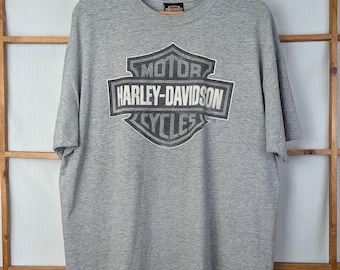 Vintage Harley Davidson T Shirt Mens Size XL Black 90s Los Angeles