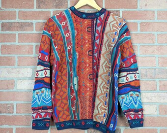 Buy Vintage 80s Made in Australia Cuggi 3D Knit Chunky Knit 