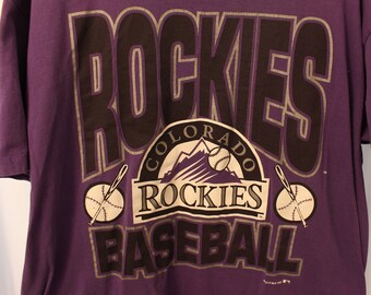 Vintage 1993 Colorado Rockies Baseball Tee - XL