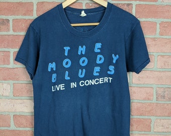 Vintage 80s The Moody Blues The Present ORIGINAL Concert Tee - Large