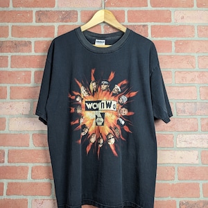 Vintage 90s WCW NWO ORIGINAL Wrestling Roster Tee - Extra Laarge