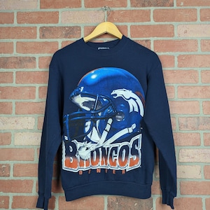 ヴィンテージ 90 年代 NFL デンバー ブロンコス フットボール オリジナル クルーネック スウェットシャツ - S / M