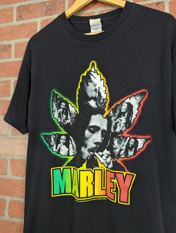 Vintage 00s Y2k Bob Marley ORIGINAL Reggae Artist… - image 2
