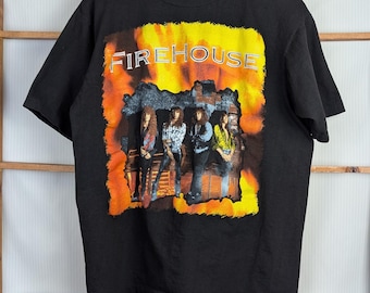 T-shirt vintage des années 90 Firehouse Band - Grand