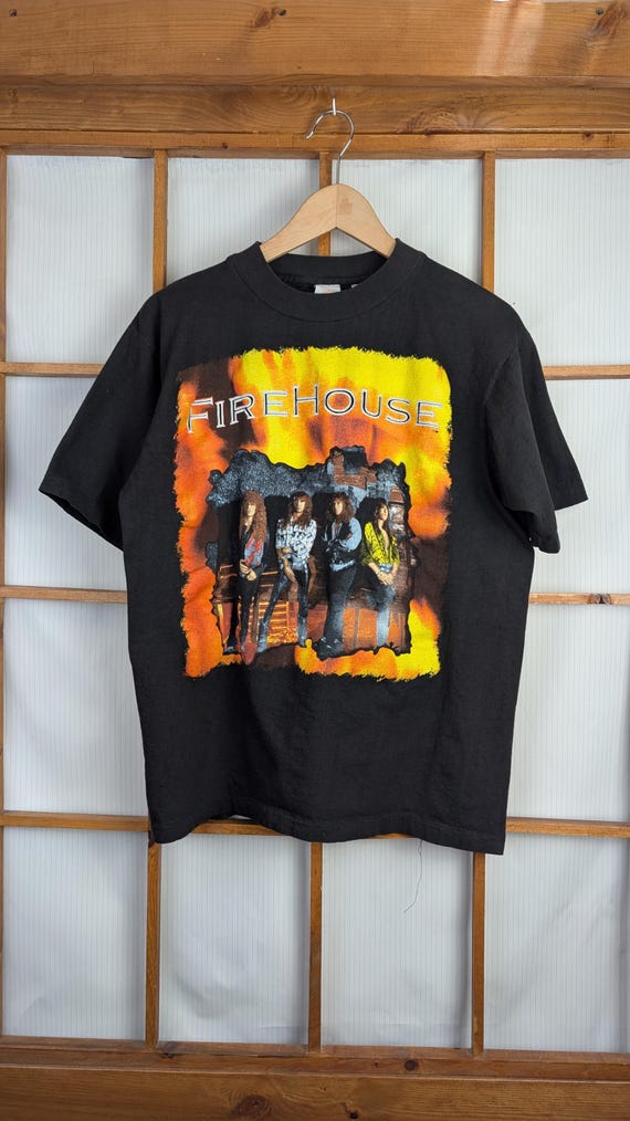 Vintage 90s Firehouse Band Tee - Large - Etsy