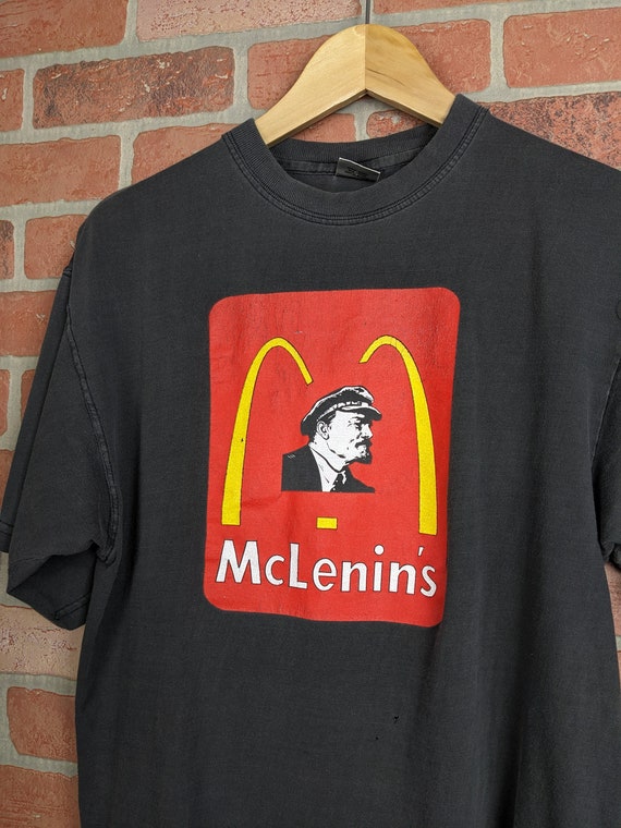 Vintage 90s Mcshit McDonalds Parody T Shirt L | eBay