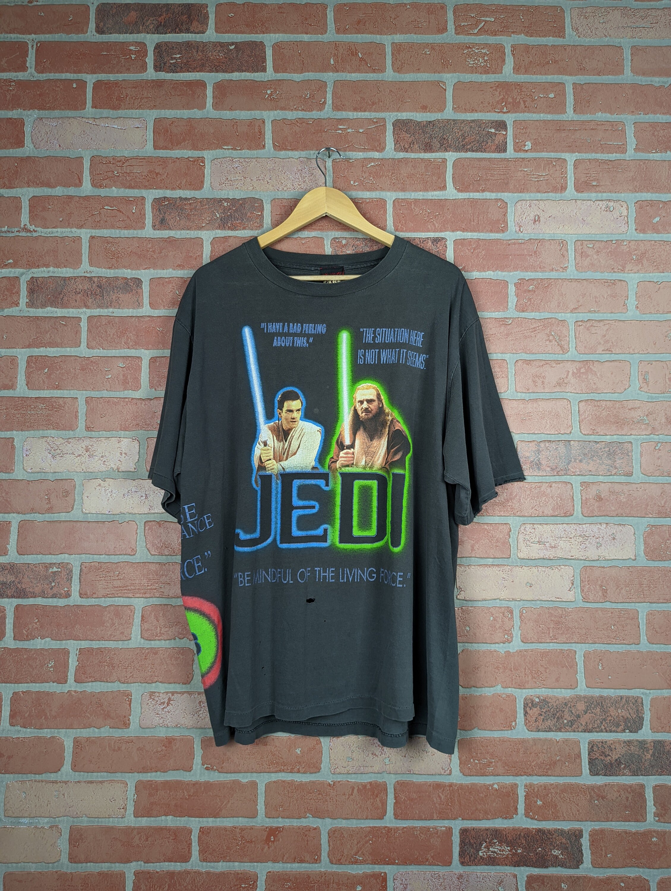 Vintage 90s Double Sided Star Wars Jedi Vs. Sith ORIGINAL All