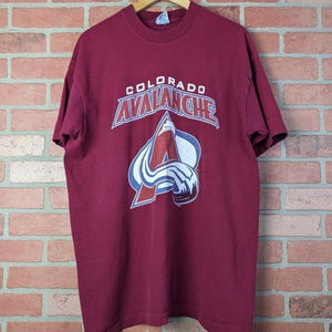 Vintage 90s Salem Sports NHL Colorado Avalanche Hockey ORIGINAL Sports Tee - Extra Large