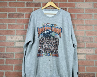 Vintage 90s NFL Denver Broncos Football Superbowl Champions ORIGINAL Crewneck Sweatshirt - 2X