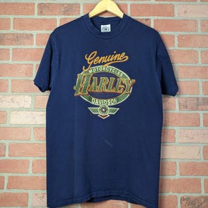 Vintage 90s Double Sided Harley Davidson Motorcycles ORIGINAL Biker Tee - Large
