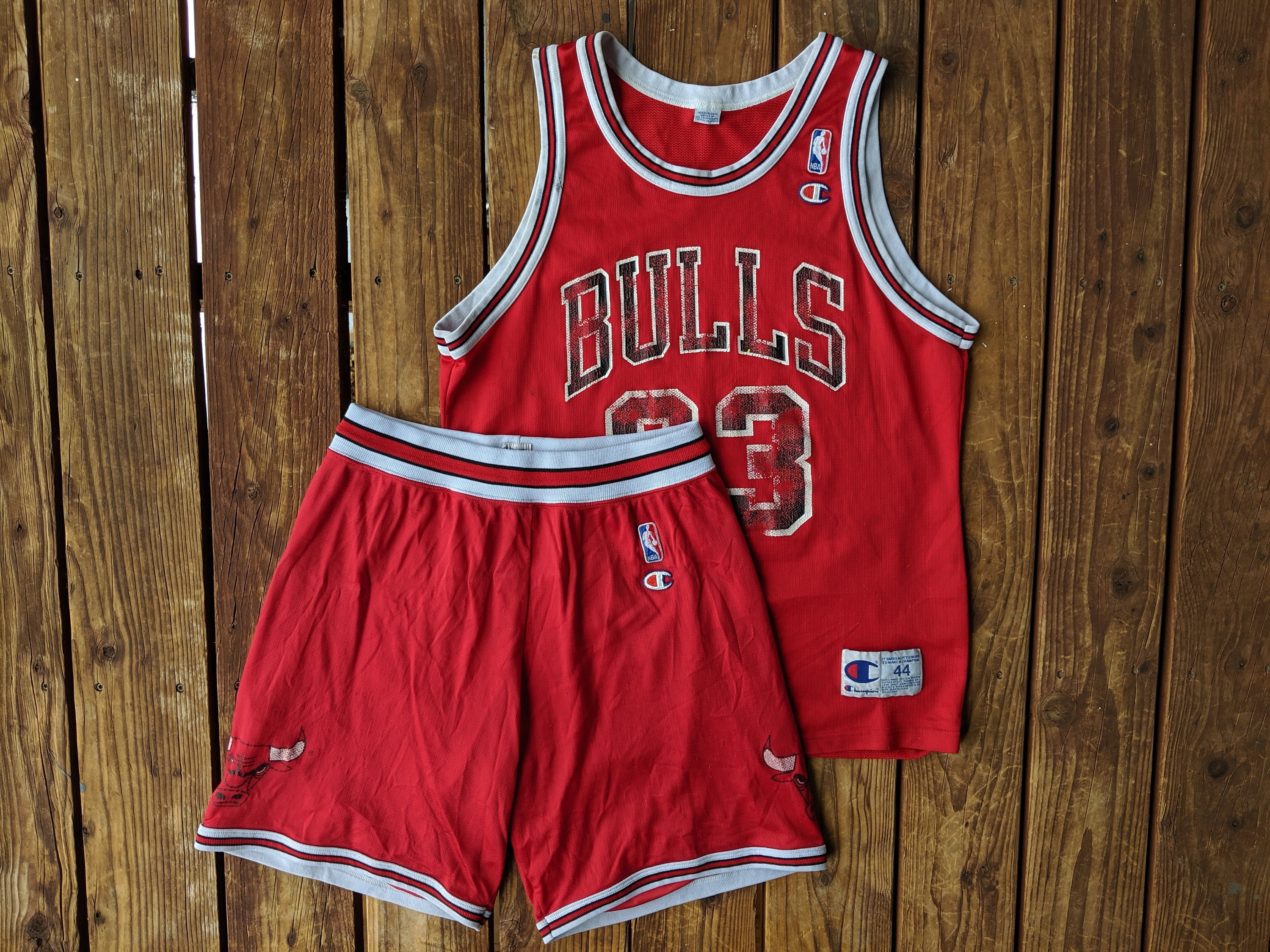 Vintage 90s Chicago Bulls NBA Champion Shorts Adult Size XXL White Jordan  MJ