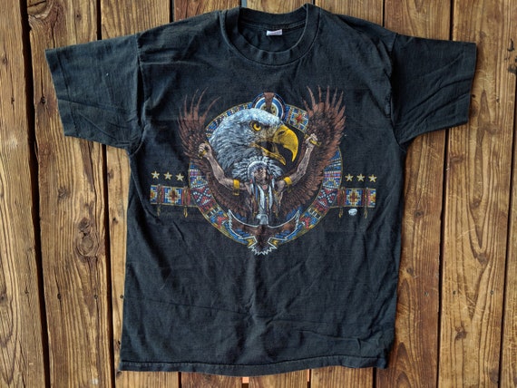 Vintage 1994 Native Spirit Animal Eagle Tee - XL