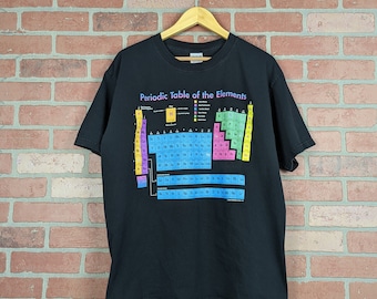Vintage 1995 Periodic Table of Elements ORIGINAL Science Tee - Extra Large