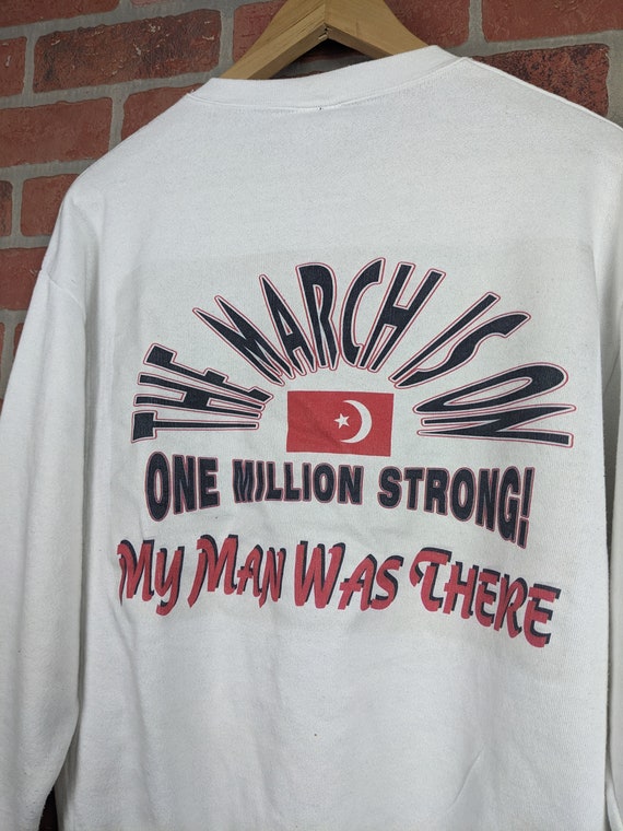 Vintage 90s Million Man March ORIGINAL Crewneck S… - image 4
