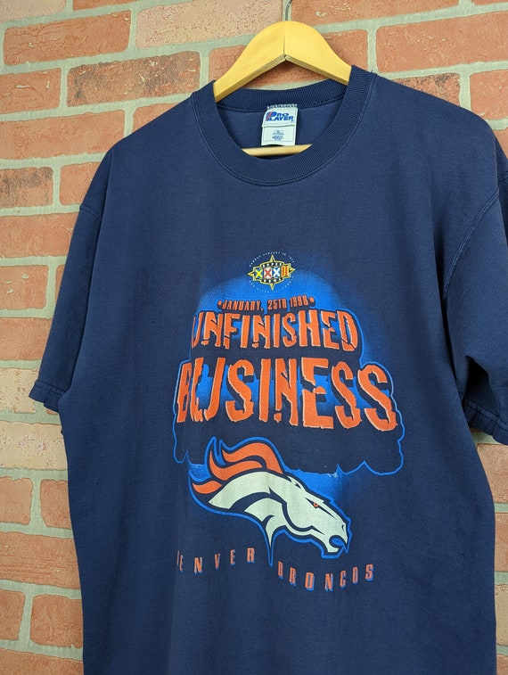 Vintage 1998 NFL Denver Broncos Football Unfinish… - image 2