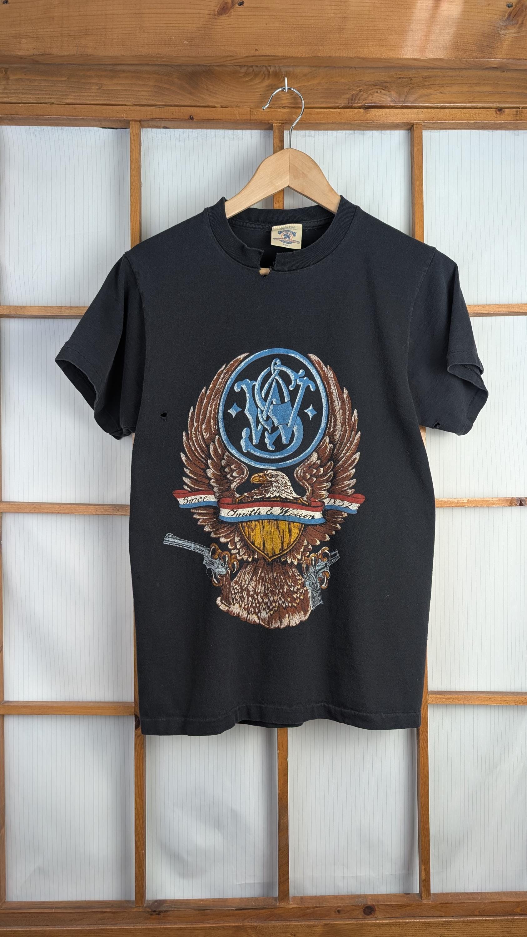 90s 3D emblem”GUN CONTROL”アートTシャツ ハーレー 【公式通販】