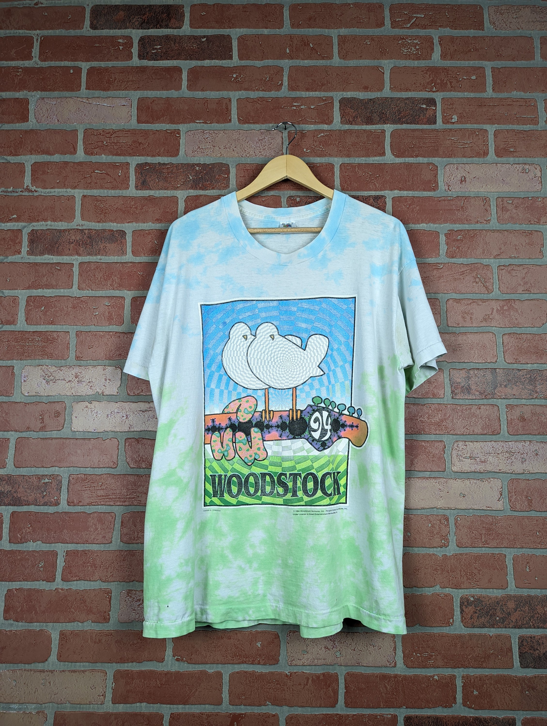 Vintage 1994 Double Sided Woodstock '94 ORIGINAL Festival Vintage 1994 Double Sided Woodstock '94 ORIGINAL Festival