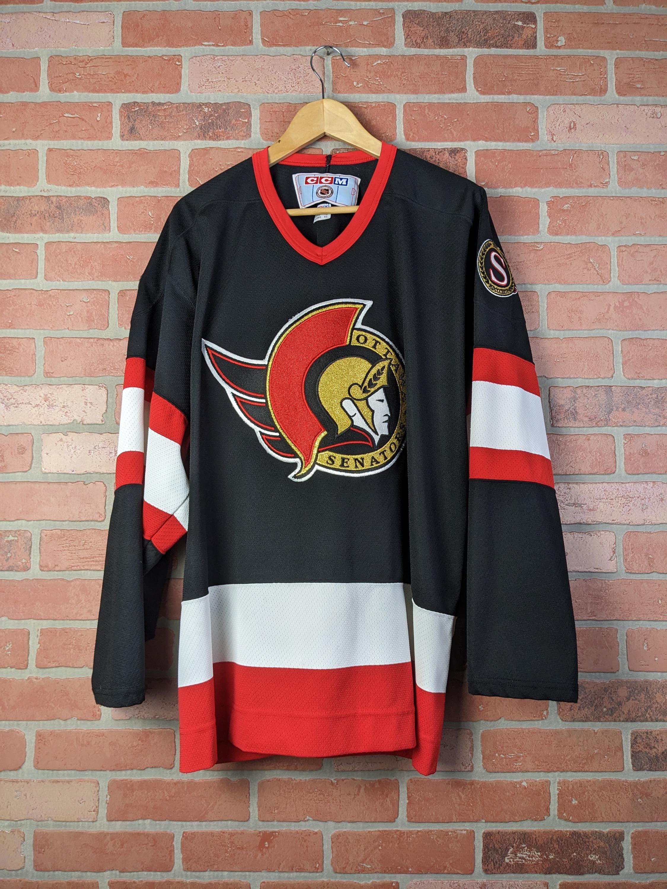 Vintage 90s CCM NHL Ottawa Senators Hockey ORIGINAL Patched Jersey Extra  Large