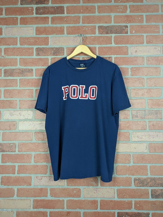 Vintage 90s Polo Ralph Lauren ORIGINAL Logo Tee -… - image 1