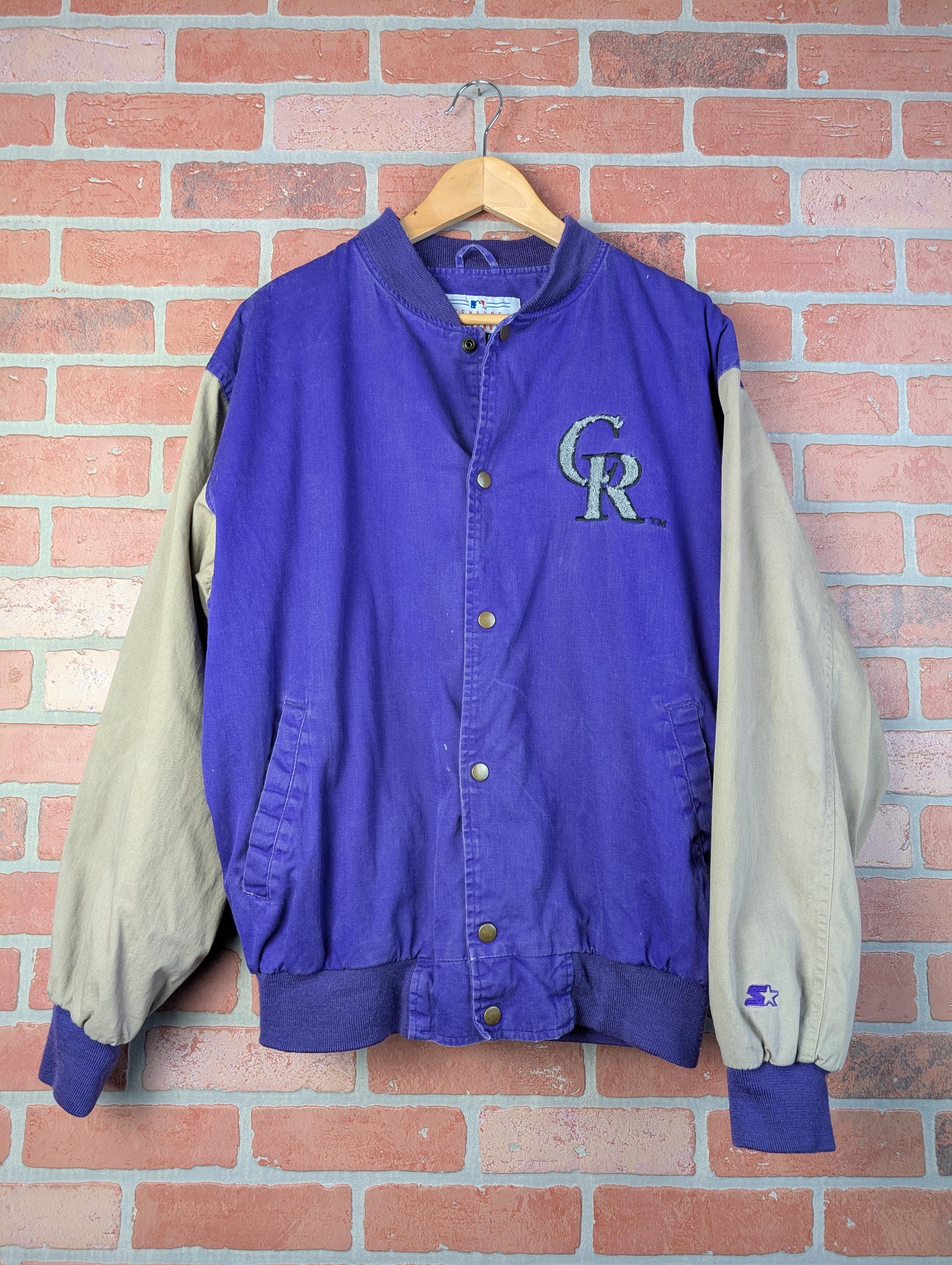 【STARTER】90's MLB Rockies スタジャン A-2414 Vintage 90s Starter MLB Colorado Rockies Baseball ORIGINAL