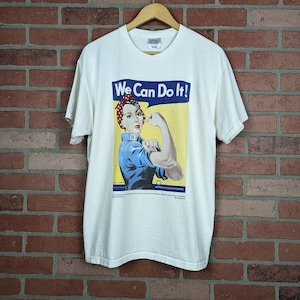 Vintage 00s Y2k Smithsonian Institute Rosie the Rivoter ORIGINAL War Poster Tee - Extra Large