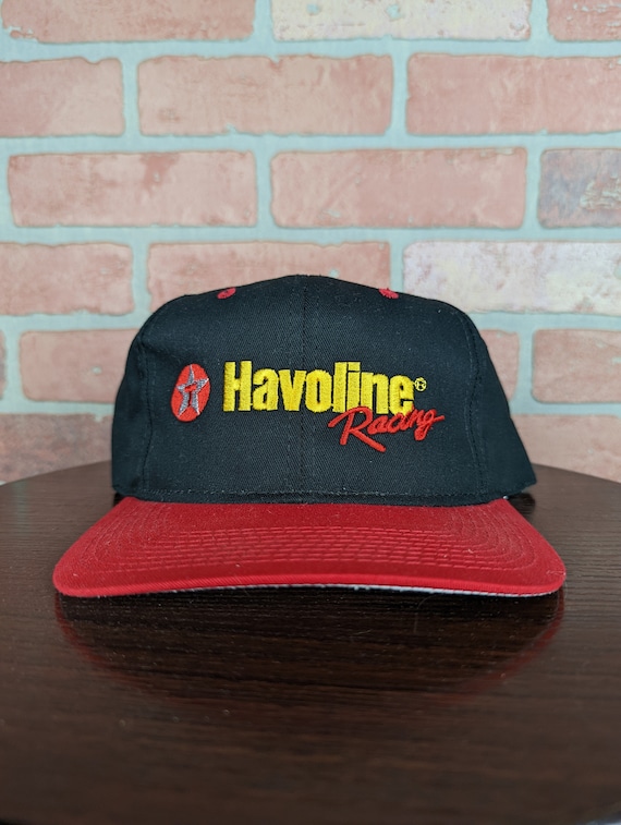 Vintage 90s Havoline Racing ORIGINAL Snapback Hat - image 1