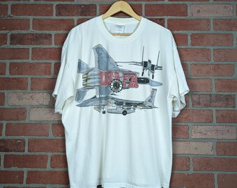 Vintage 90s Air Force Academy ORIGINAL Planes Tee - 2 Extra Large