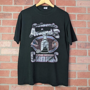 Vintage 90s NHL Colorado Avalanche Hockey ORIGINAL Sports Tee - Large