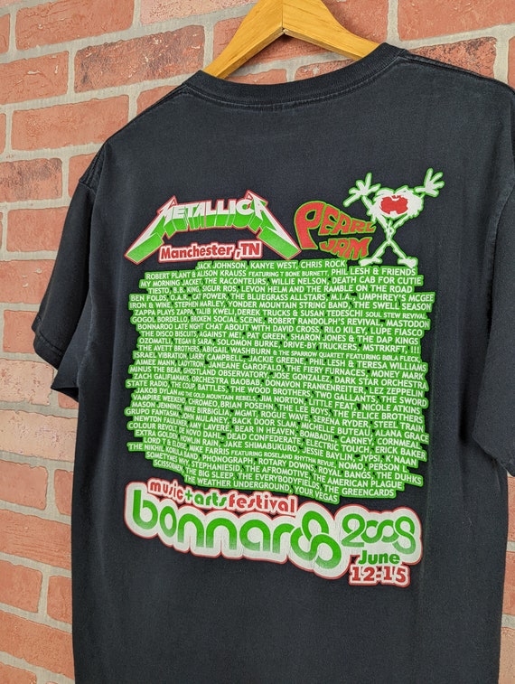 Vintage 00s Y2k 2008 Double Sided Bonnaroo Music … - image 5