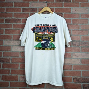 Vintage 90er Jahre NFL Denver Broncos Football ORIGINAL Superbowl Tee - Large