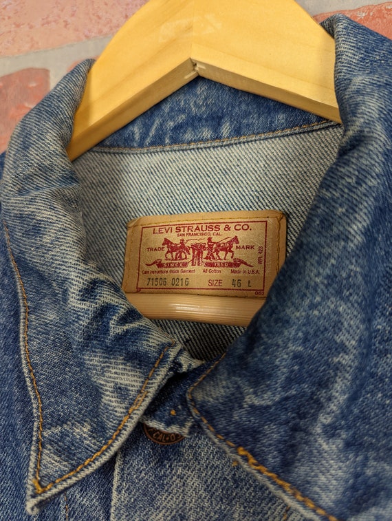 Vintage 80s / 90s Made in USA Levi's ORIGINAL Den… - image 4