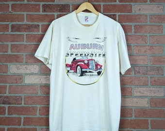 Vintage 90s Auburn Speedster ORIGINAL Classic Car Promo Tee - Extra Large