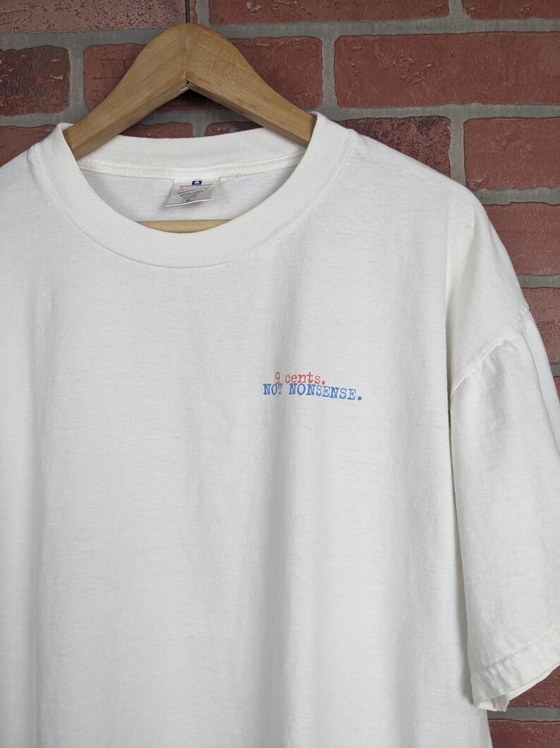 Vintage 90s Sprint 9 Cents not Nonsense ORIGINAL Promo Tee Exrtra Large image 3