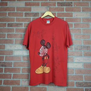 Topolino vintage anni &#39;90 Disegno ORIGINALE Cartoon Tee - Extra Large
