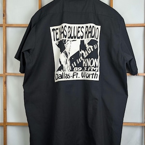 Stazione radiofonica vintage Texas Blues degli anni '90 89.3 FM con pulsanti - Extra Large