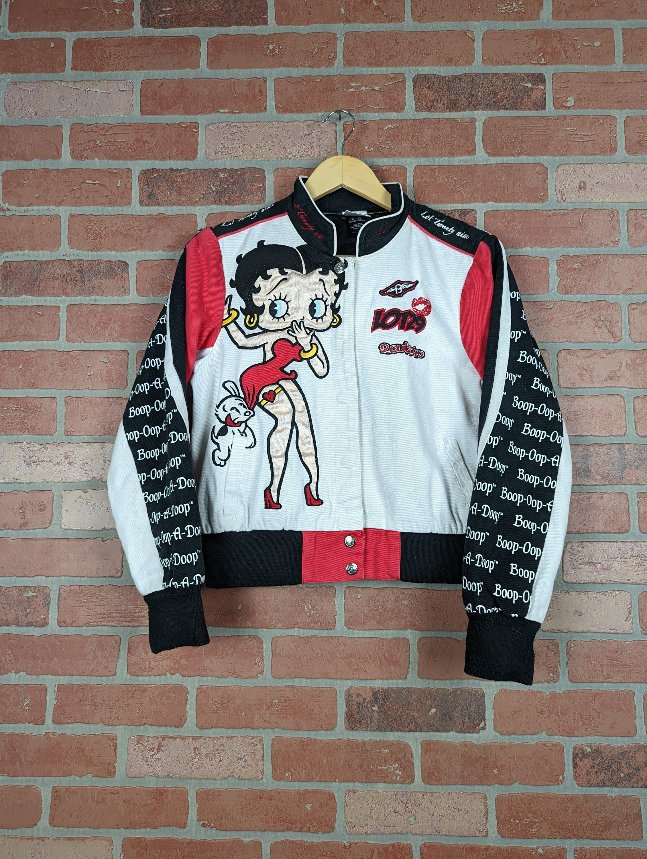 Vintage 90s 00s Y2k Embroidered Betty Boop ORIGINAL Racing Vintage 90s 00s Y2k Embroidered Betty Boop ORIGINAL Racing